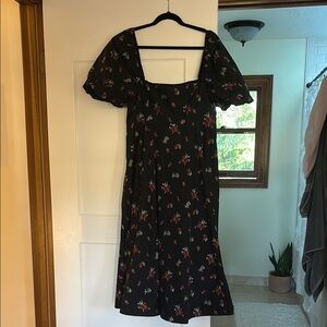 The Matilda Hill House Dress- The Ikat Floral Taffeta